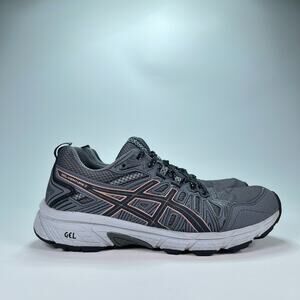 Asics Gel-Venture 7 Gray Trail Running Hiking Shoes 1012A476 Women's Size 8